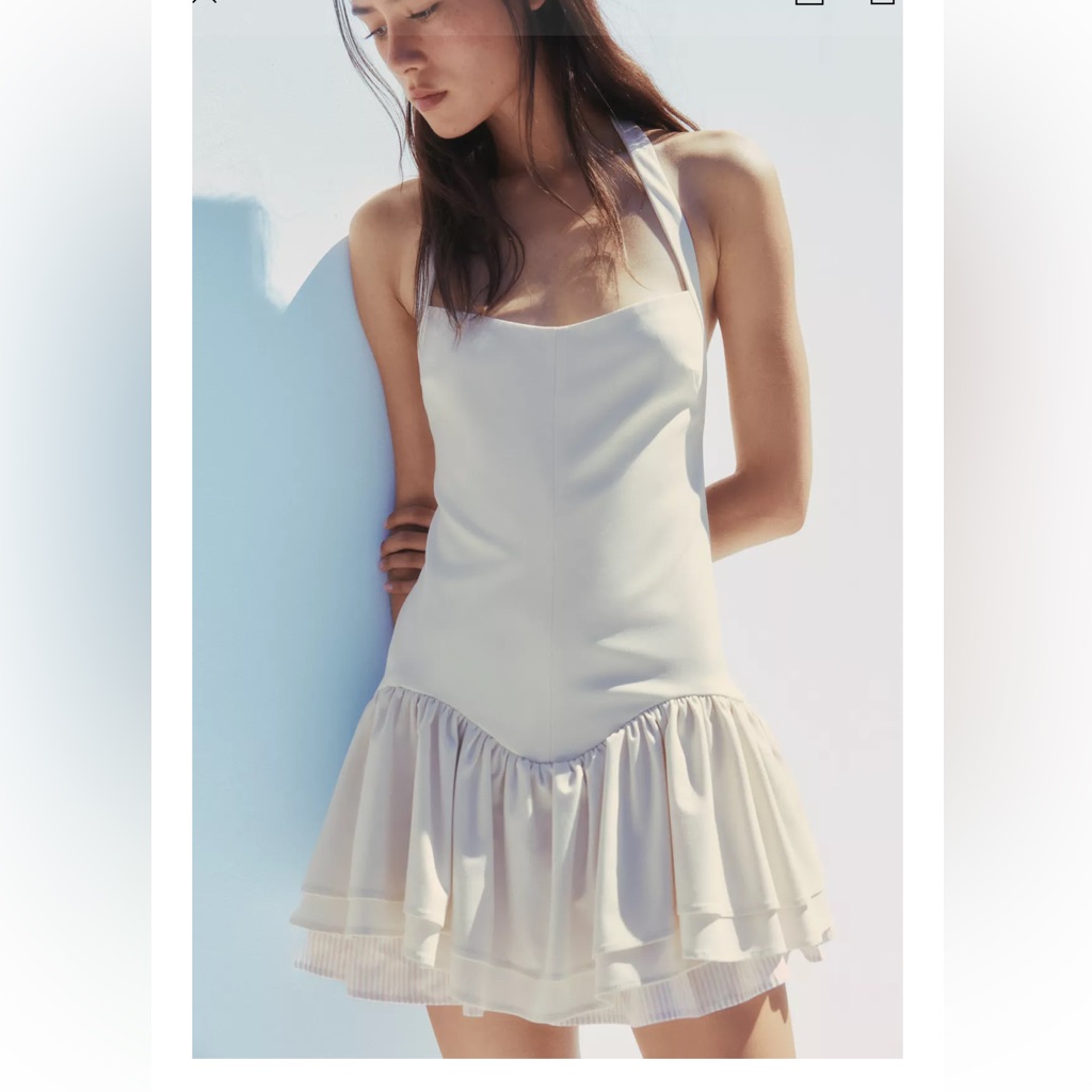 Zara Nwt Striped Ruffled Jumpsuit Dress 3152/815